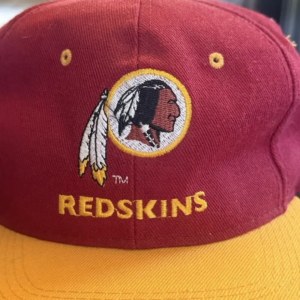 Vintage 90s Redskins Drew Pearson Snapback Hat Cap Blockhead Team NFL VTG